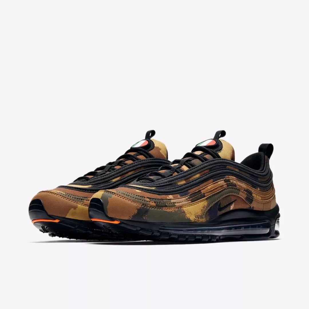 2018 Nike Air Max 97 Country Camo International Air Italy Brown Black Orange